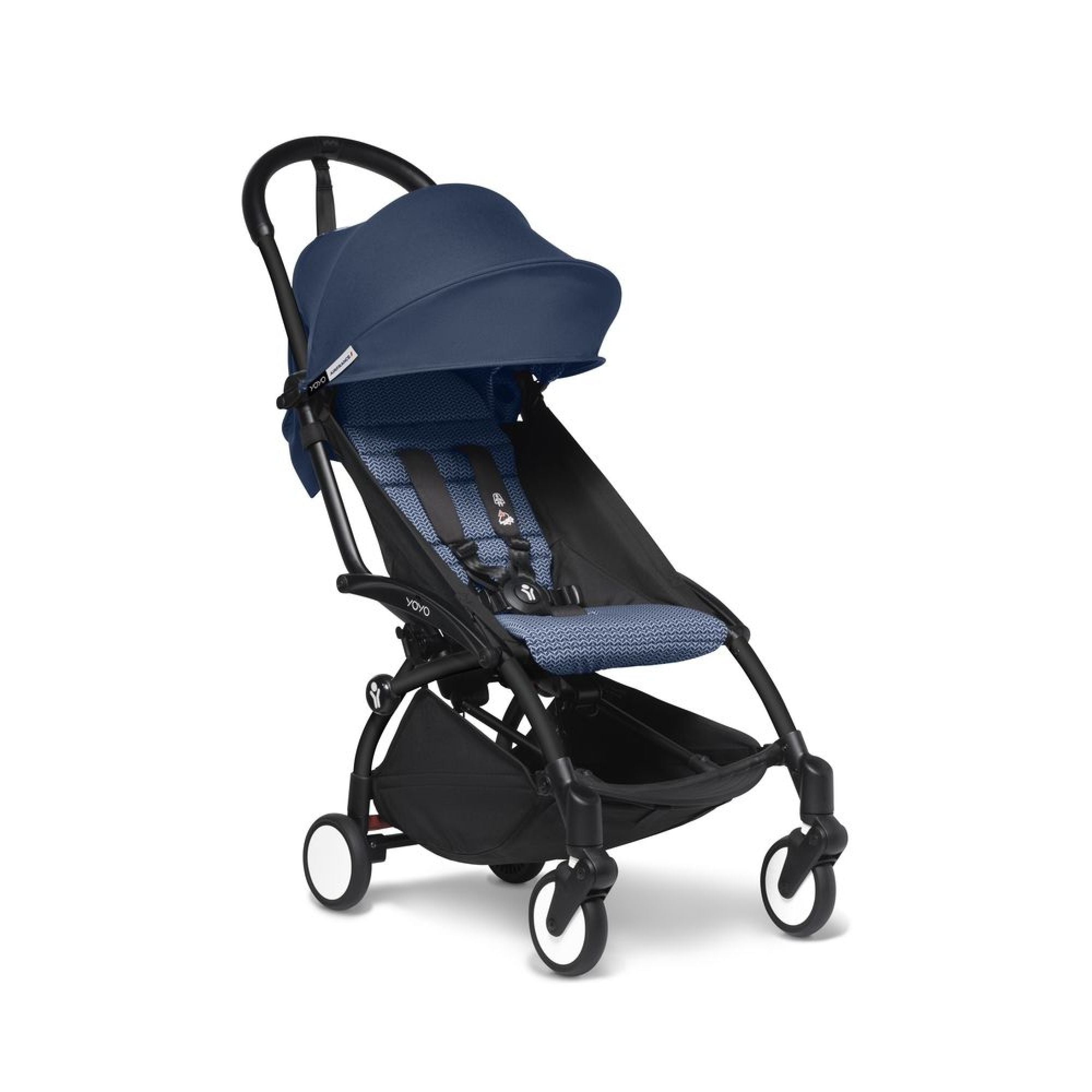 Poussette YOYO 3 Châssis Noir Pack 6+ Bleu Air France