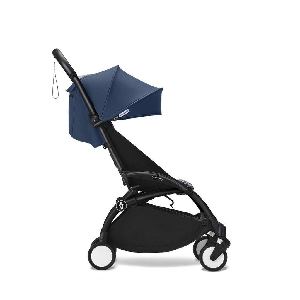 Poussette YOYO 3 Châssis Noir Pack 6+ Bleu Air France