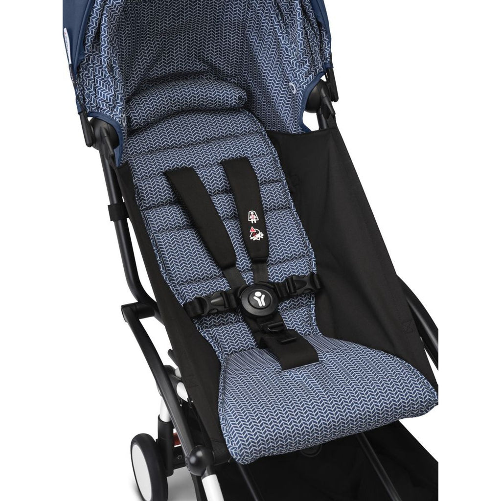 Poussette YOYO 3 Châssis Noir Pack 6+ Bleu Air France