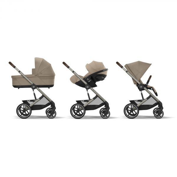 Poussette Balios S Lux 3 Almond Beige Châssis Taupe