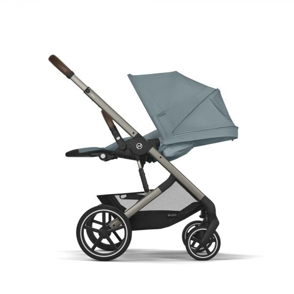 Poussette Balios S Lux 3 Stormy Blue Châssis Taupe