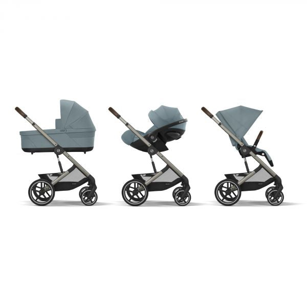 Poussette Balios S Lux 3 Stormy Blue Châssis Taupe